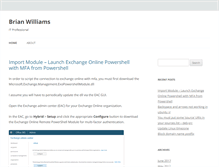 Tablet Screenshot of brianwilliams.pro
